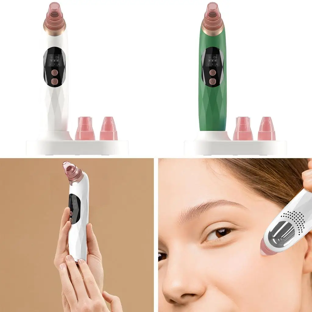 Blackhead Remover Pore Vacuum with Hot Compress Rechargeable for Facial Skin