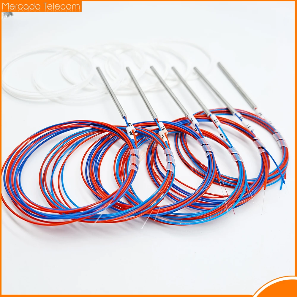 Acoplador óptico FBT, divisor sin conector 1x2, de fibra, 95/5, 90/10, 85/15, 80/20, 75/25, 70/30, 10 unidades por lote