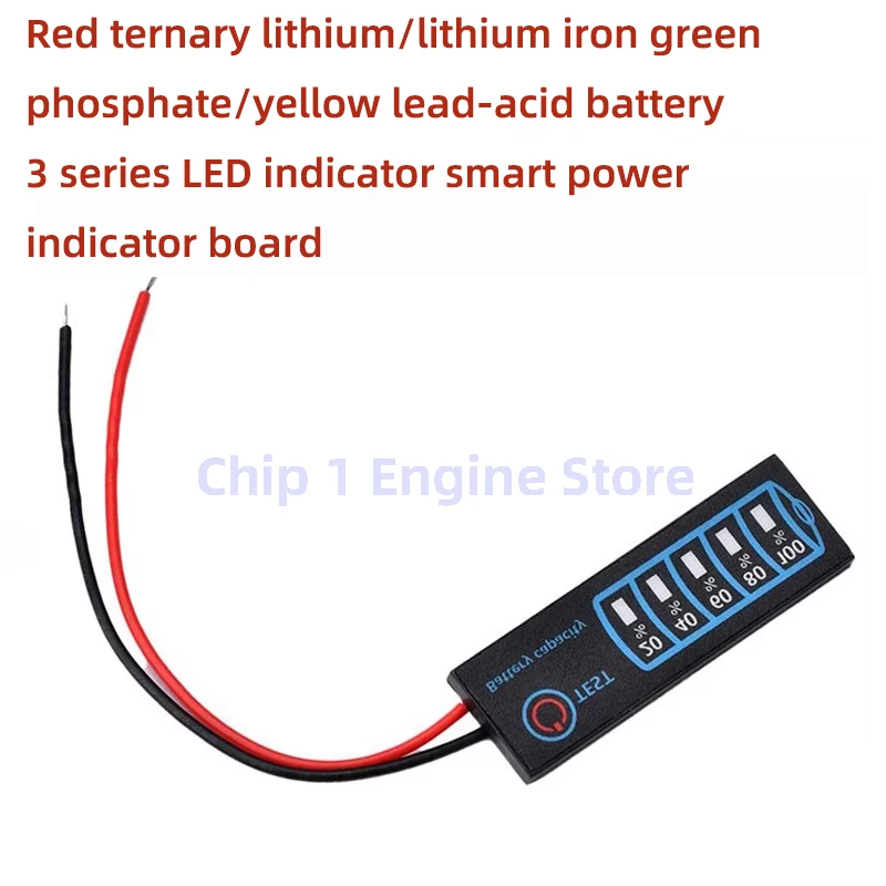 DC5-30V lithium/Lithium iron/lead-acid pool battery percentage indicator panel battery LED display Module