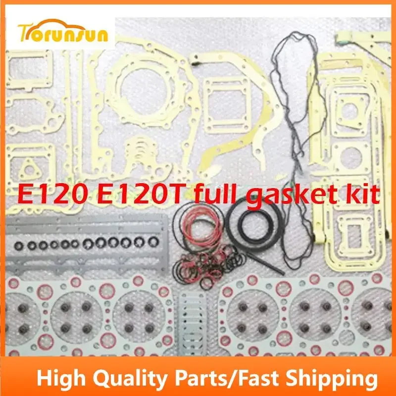 

E120 E120T full overhaul gasket kit for Isuzu engine excavator dozer truck set