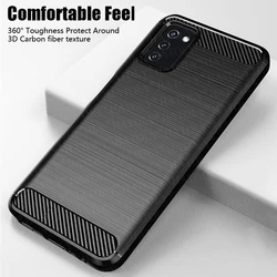 For Samsung Galaxy A03s Case Shockproof Bumper Carbon Soft Silicone Cover For Samsung Galaxy A 53 52 13 52s 34 03s 54 04 5G Case
