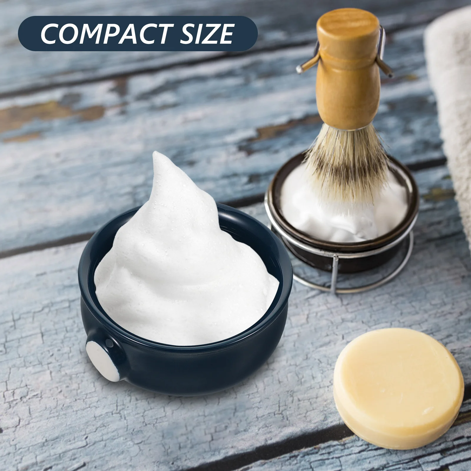 

Ceramic Shaving Soap Bowl Spiral Design Durable Foaming Cup Travel Beard Shaving Cream Holder Mens Grooming Supplies