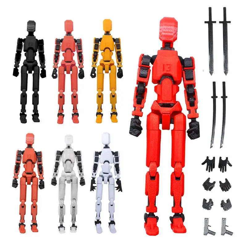 Robot Action Figure Multi Articular Movable Robot Creative Full Body Activity Multifunctional Desktop Decorations