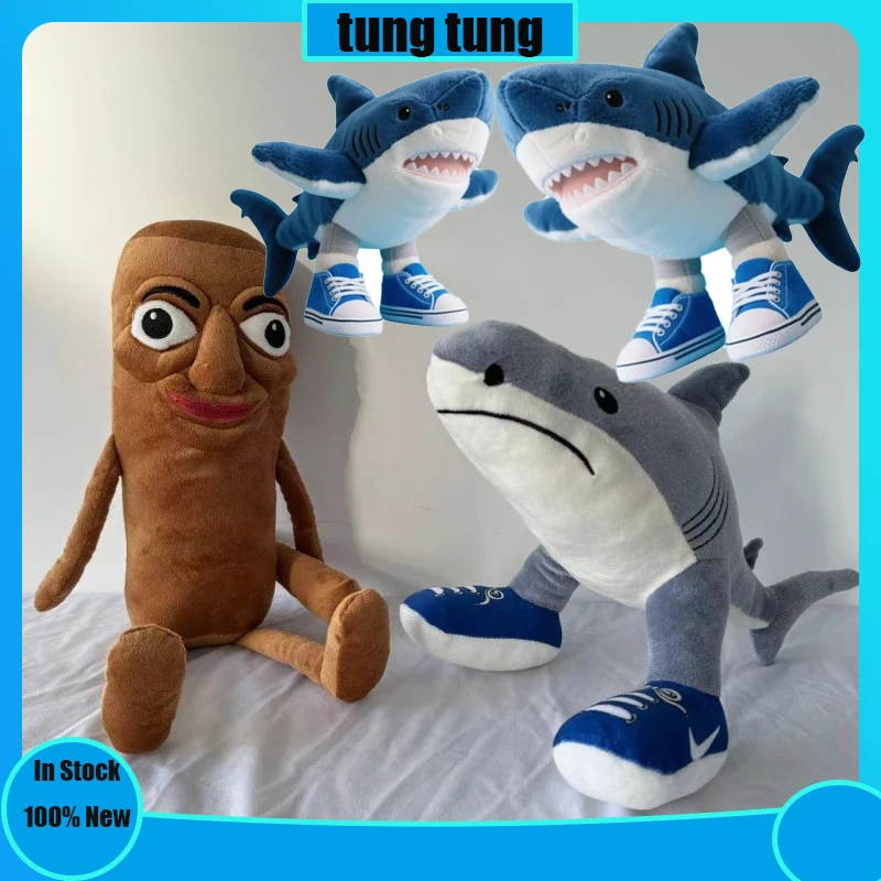 

In Stock tung tung tung sahur Plush Italian Brainrot AI Animals Tralalelo Tralala Plushies plush toy doll