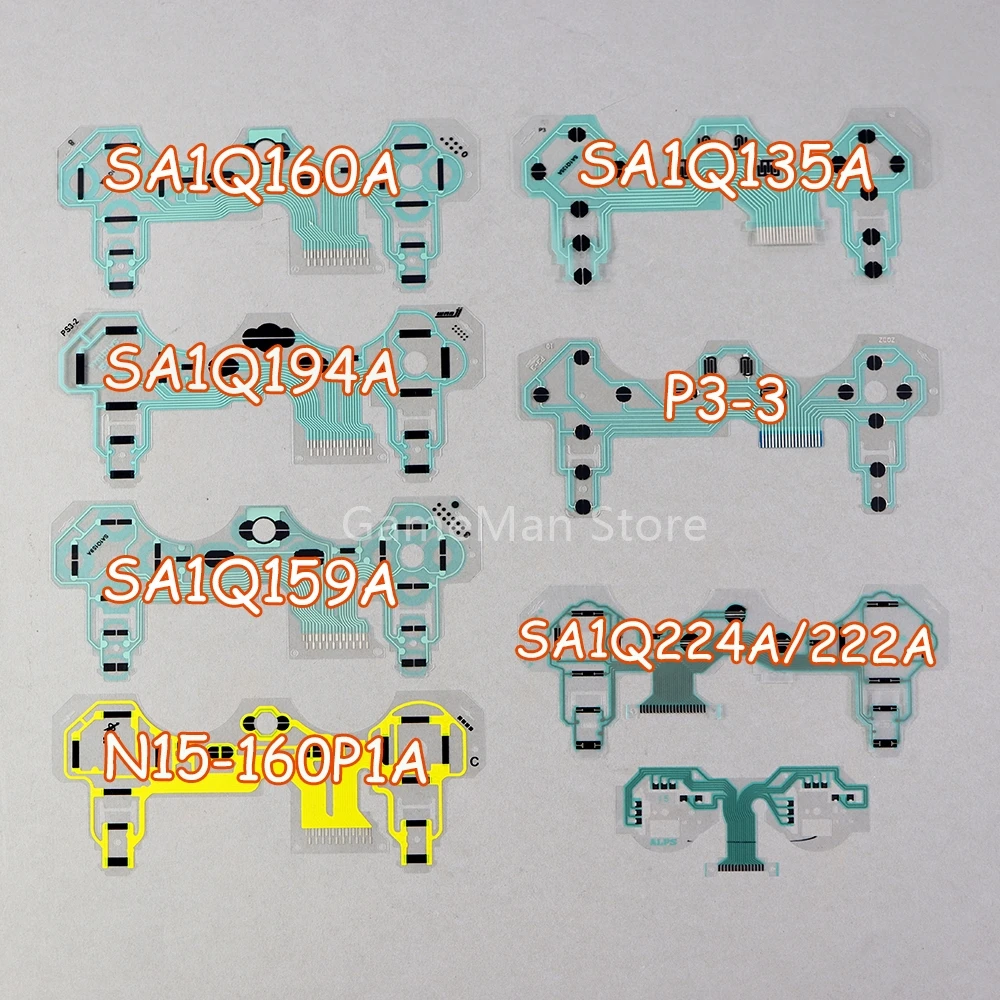 50Pcs SA1Q135A SA1Q159A SA1Q165A SA1Q194A SA1Q222A Ribbon Circuit Board Film For PS3 Joystick Keypad Flex Cable Conductive Film