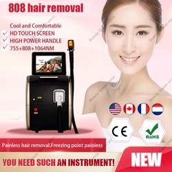 Male and female triple wave ice titanium hair removal machine, permanent hair removal machine, 808nm professional Alexandrite di