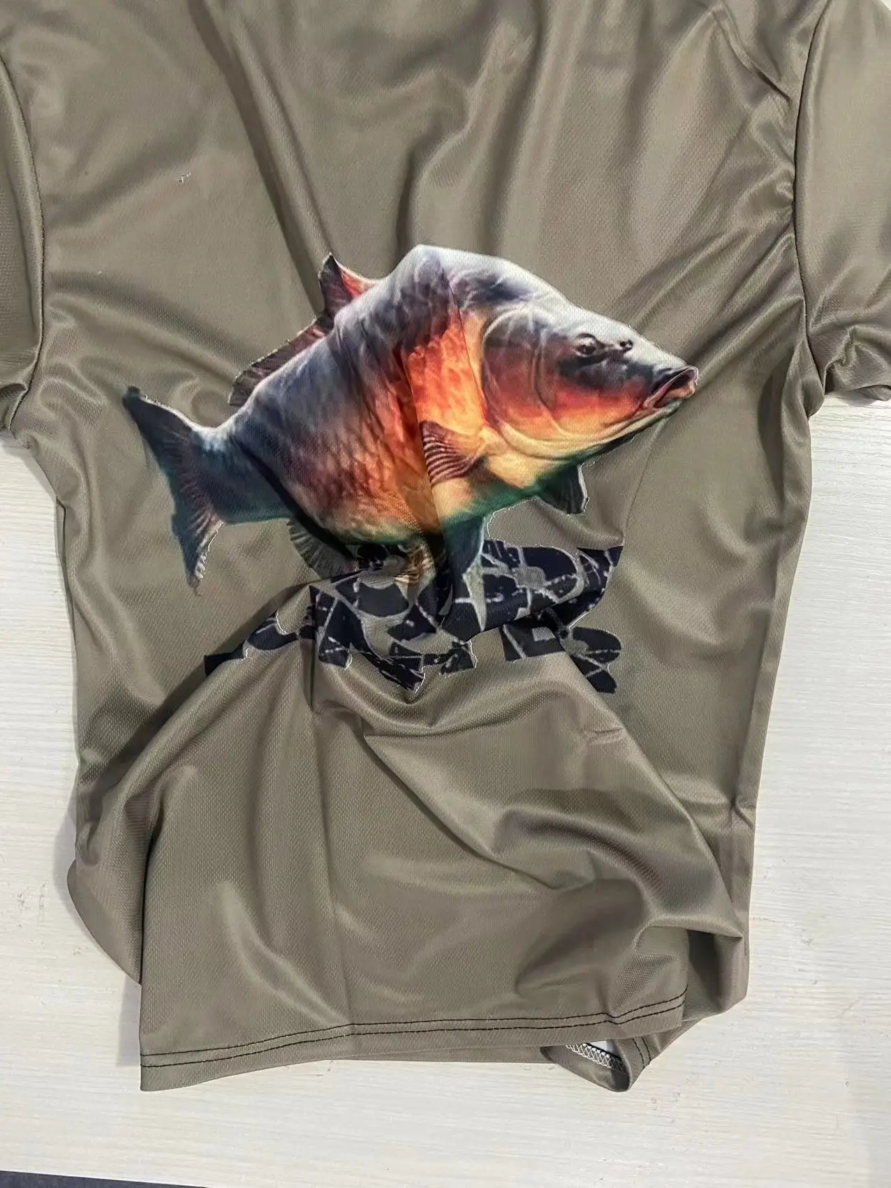 Summer Harajuku Carp Fish Print Men Women T Shirts Casual Breathable Round Neck Short Sleeve Sports Oversized T-shirts Clothing