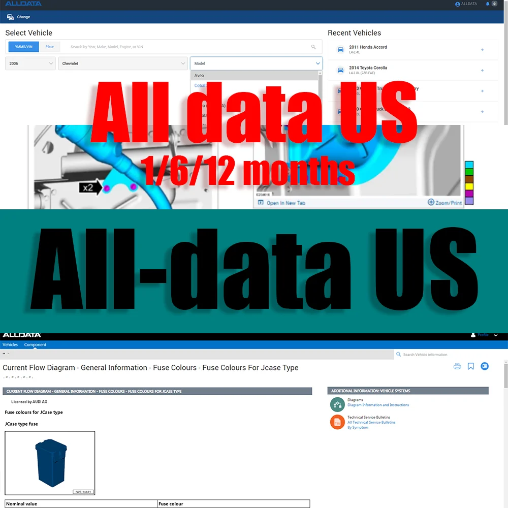 

2026 Alldata US Full Version Online Login Account Wiring Diagrams Car Repair Software All Data US Workshop Repair Essential Tool