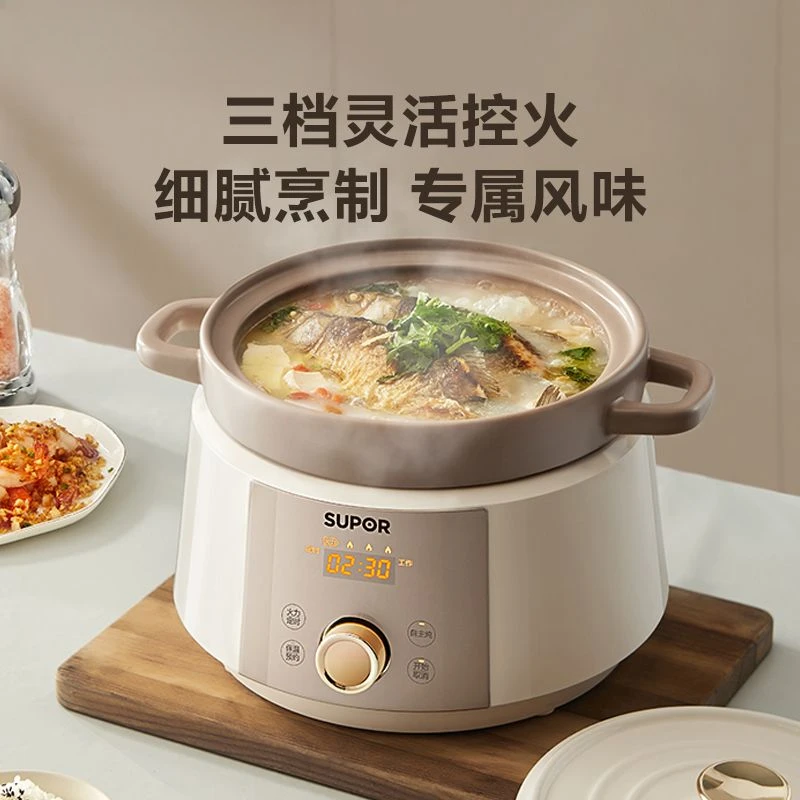 Chinese ceramic electric stew pot multi-function health pot household baby food soup casserole cooking artifact