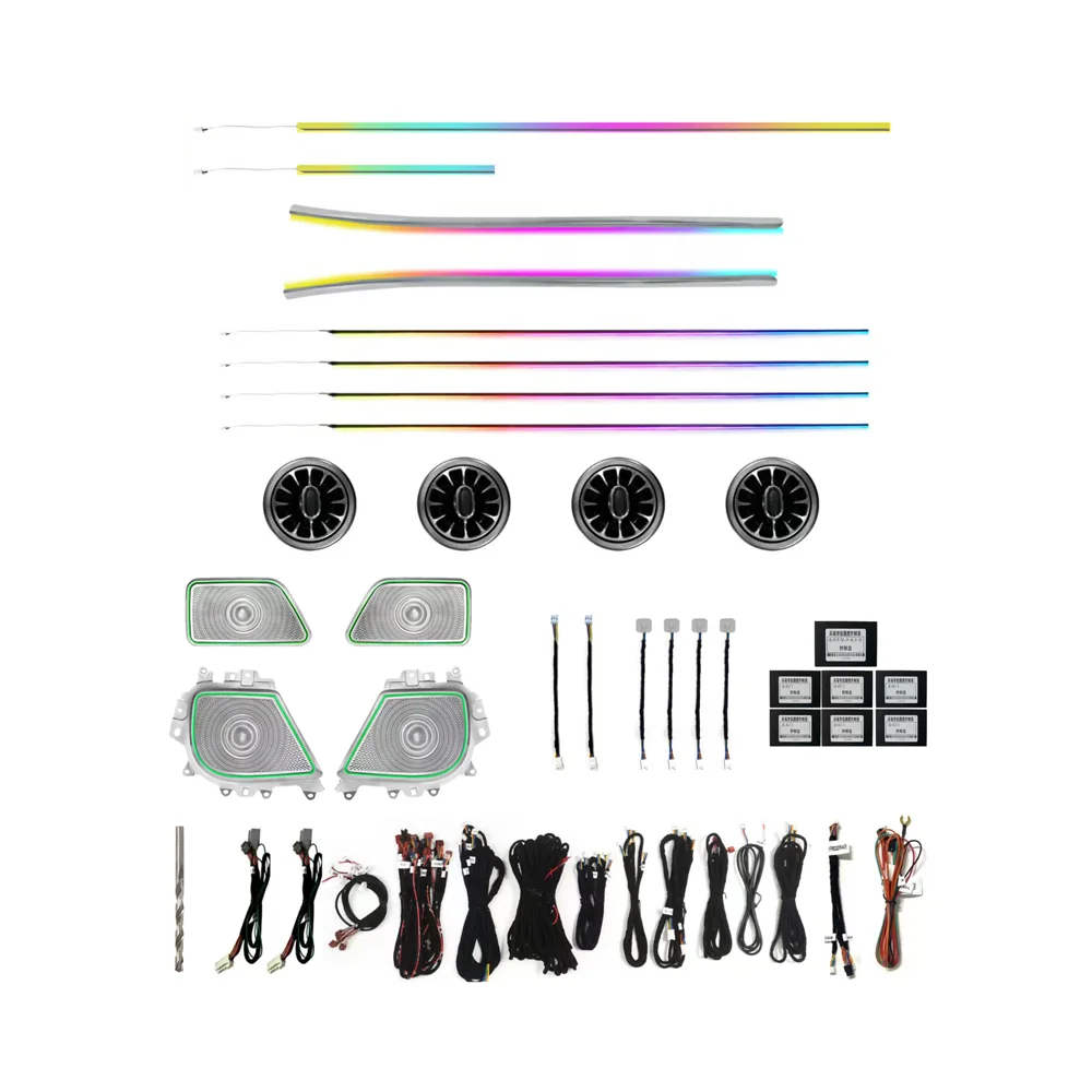 

Upgrade Vito W447 64-Color Ambient Lighting Kit For Mercedes Benz V Class 2016-2023 W447 Interior Light Turbine Air Vent