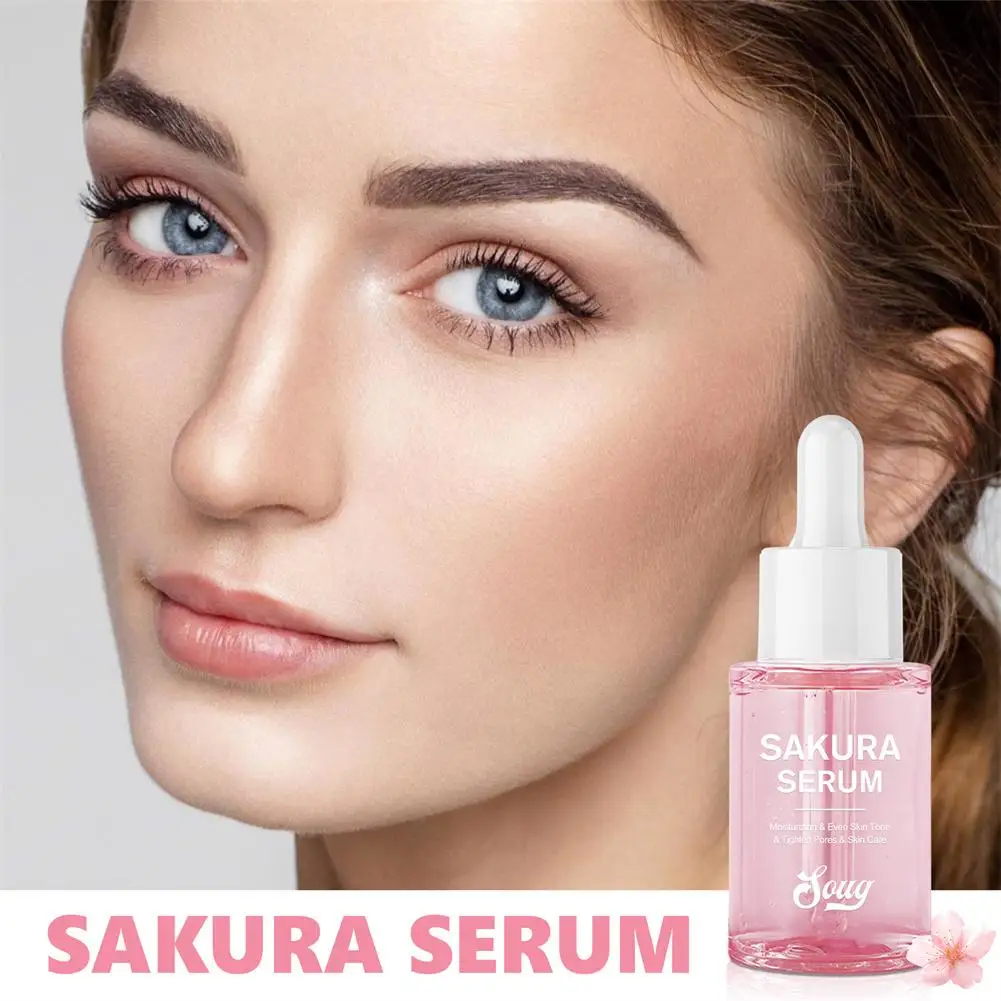 Cherry Blossom Face Essence, Cuidado com Nicotinamida, Produtos para a Pele, Anti-Rugas Cosméticos, Hidratante Feminina, M2u0, 30ml