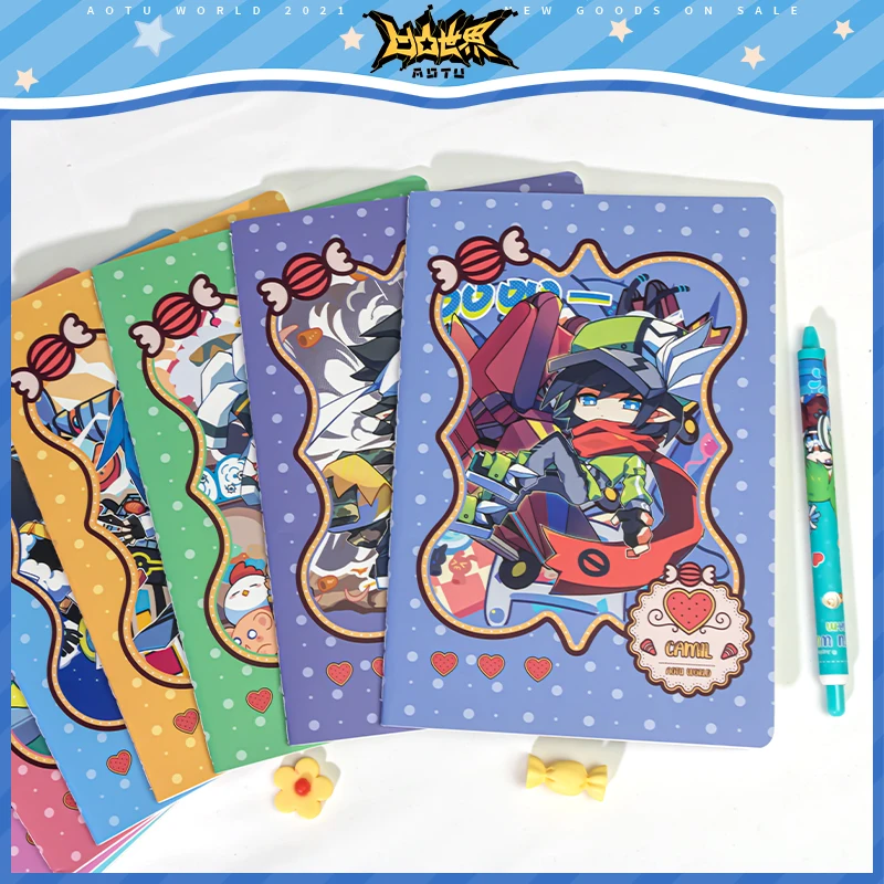 2024 Anime AOTU Amusement Park Series Second Round A5 Horizontal Notebook Notepad Godrose Reid Zuma·M Ray Official Original