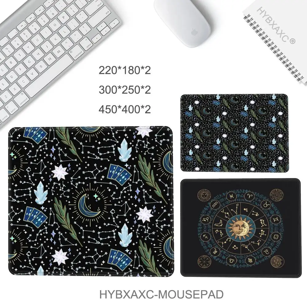 Astrology Mouse Pad 40X45 Large Square Computer Office Game Table Mats Rubber Anti-slip Mousepads Small Decor Desk Pads