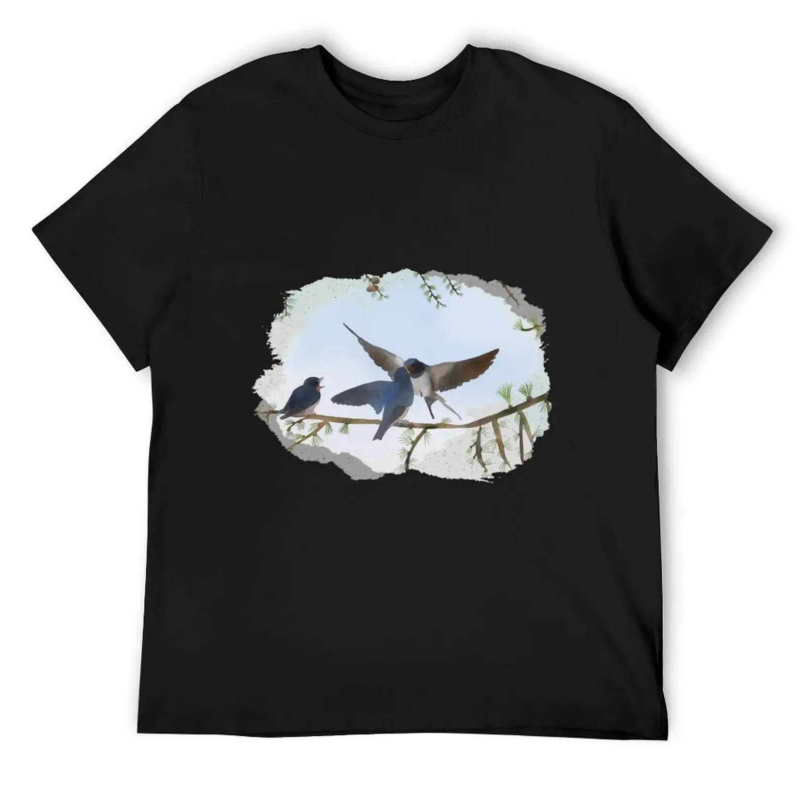 

Little swallow fly T-Shirt Personalized t-shirt vintage anime shirt rapper graphic tees compression shirt men