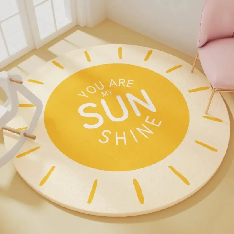 

Круглые ковры из искусственного кашемира, мягкие плюшевые нескользящие разноцветные коврики для спальни, пушистые мягкие ковры для гостиной, декор для дома