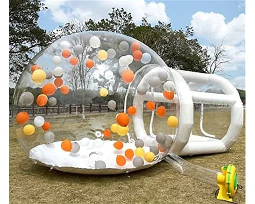 Inflatable Air Dome Tent Party Hire Inflatable Transparent Bubble Tent With Balloons For Outdoor Show