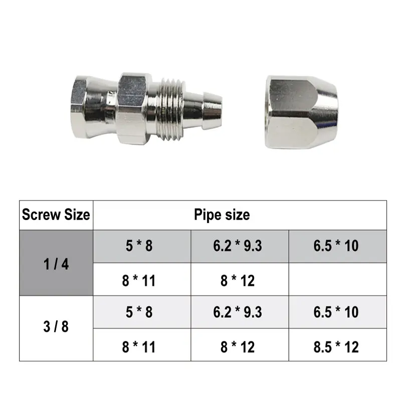 Prona 1/4 3/8 Parts Thread Fluid Pipe Coupler Screw Spray Gun Air Power Tool Accessories Air Hose Compressor Connector Adapter