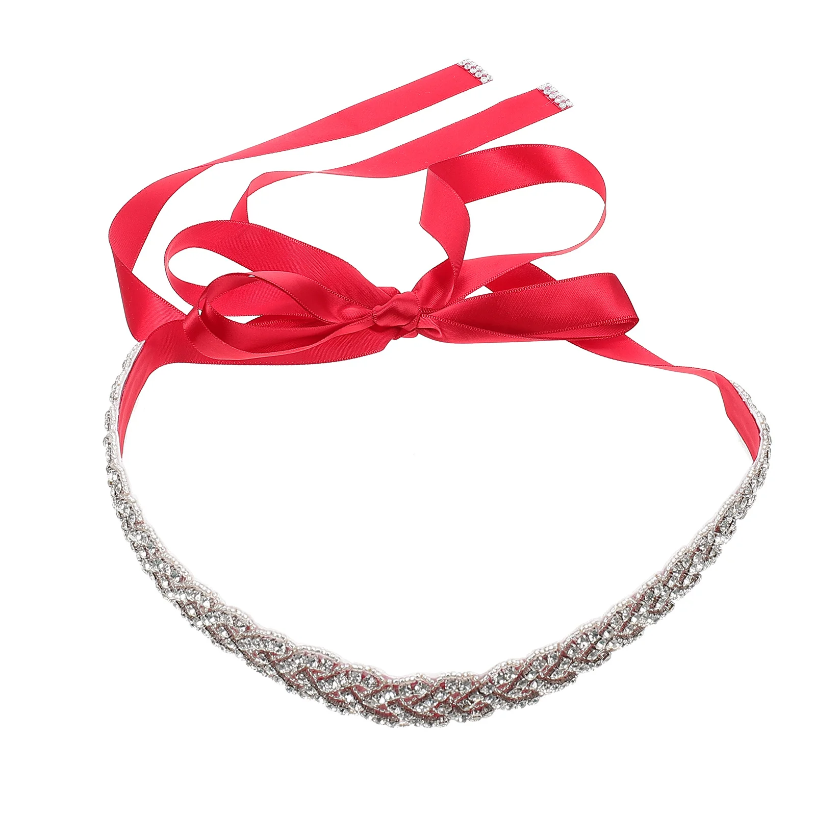 Bridal Rhinestone Belt Shiny Bride Accessory Fashion Design Lightweight Durable Wedding Engagement Gift Wedding Belt