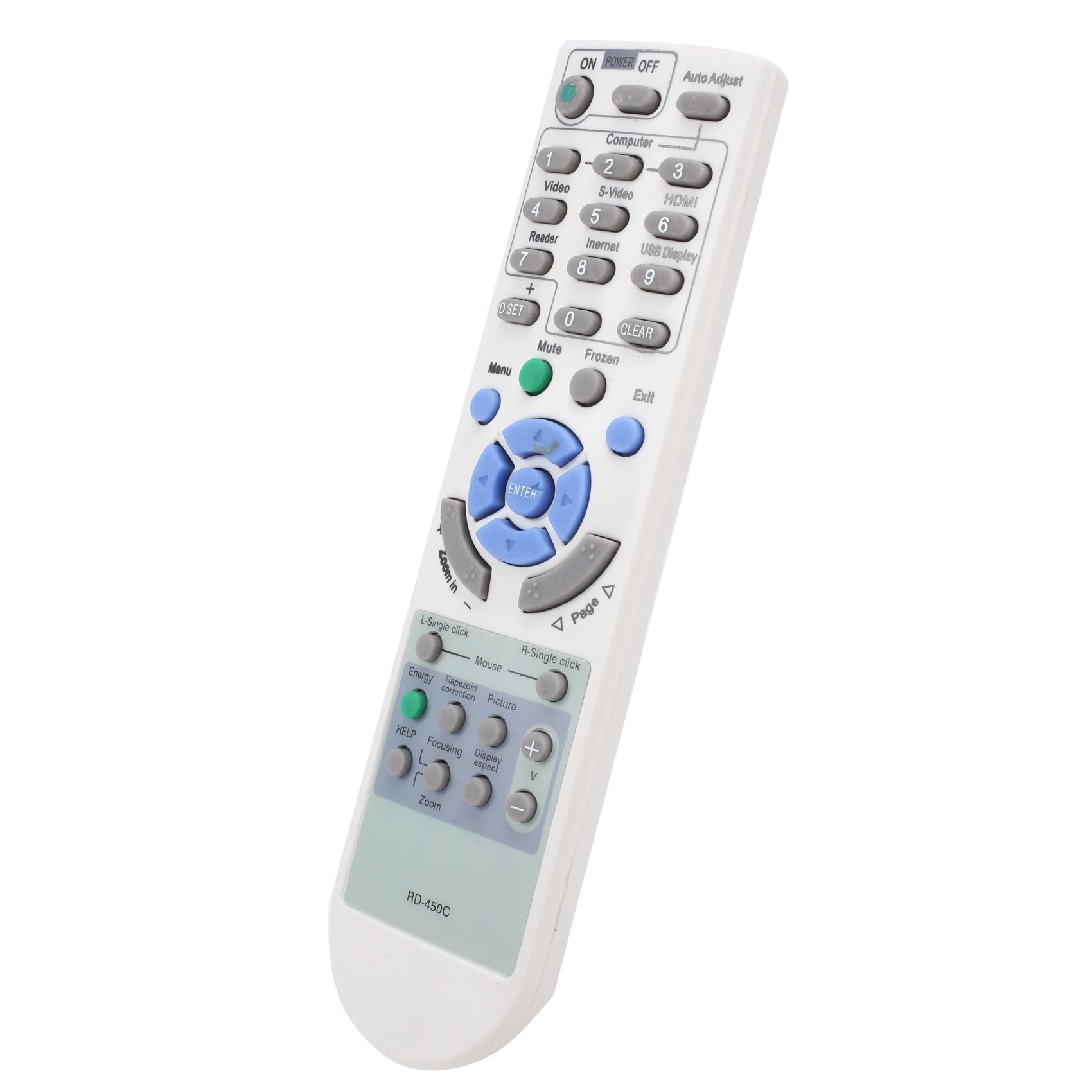 A92Z RD-450C Remote Control Replace for NEC Projector NP100 NP110 NP115 NP1200 NP210 NP215 NP216 NP2200 NP300+ NP305 NP310