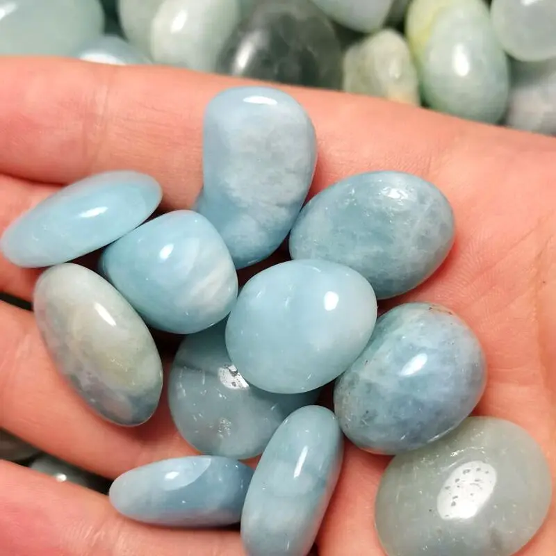 Natural Aquamarine Gravel Bonsai Beryl Stone