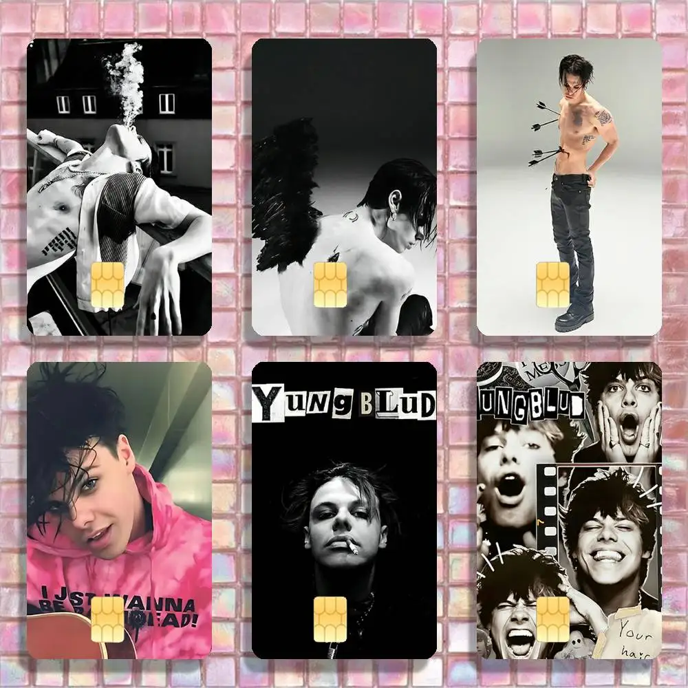 

Y-Yungblud Idols Stickers Credit Visa Debit Bank Charge Card Bus Metro Waterproof Sticker Decal Decoration