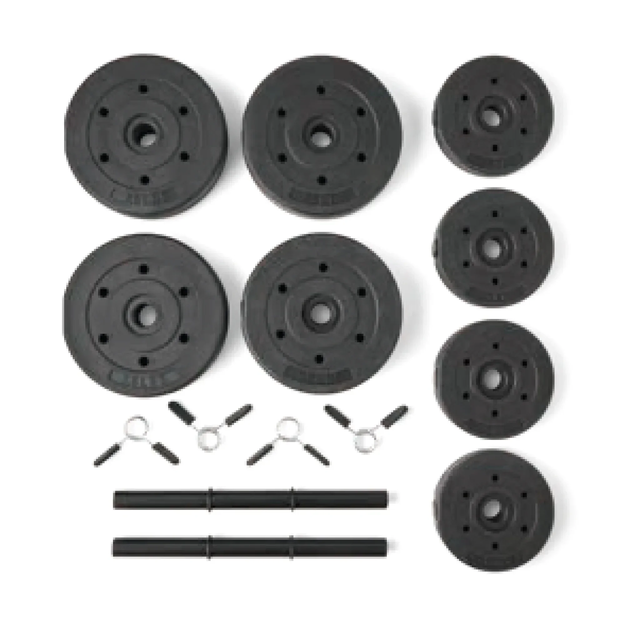 مجموعة دمبل من الفينيل قابلة للتعديل بوزن 40 رطل