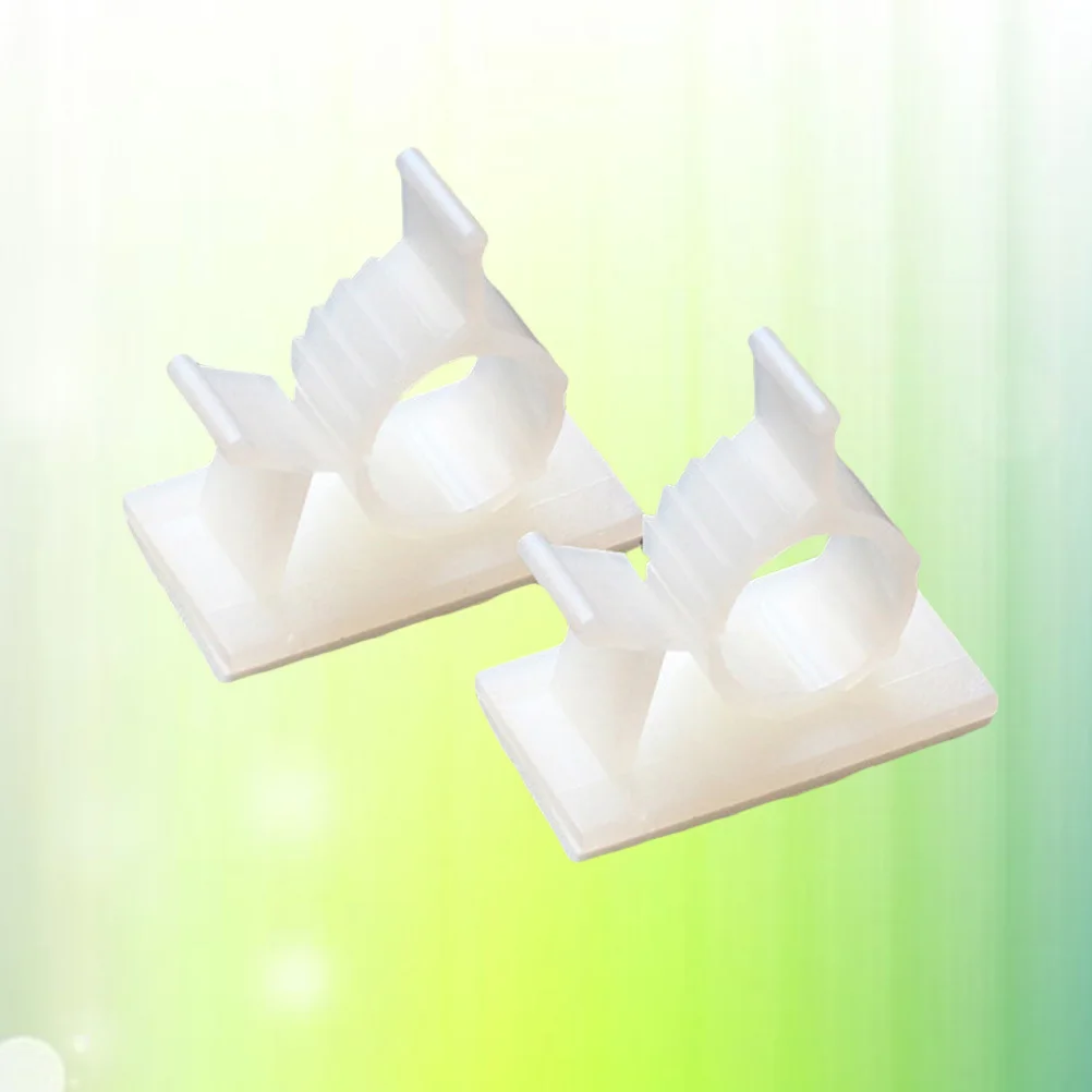 

50Pcs Cable Clip Holder Adjustable Self Adhesive Wire Clips Cord Management for Desk Plastic Cable Organizers Wire Clamps