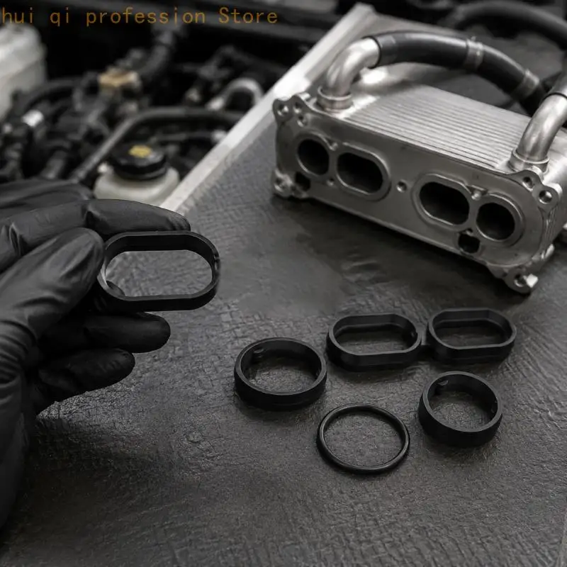68191356AA Oil Filter Adapter Gasket Set fit for Select 3.2L 3.6L Repair Work H8WE