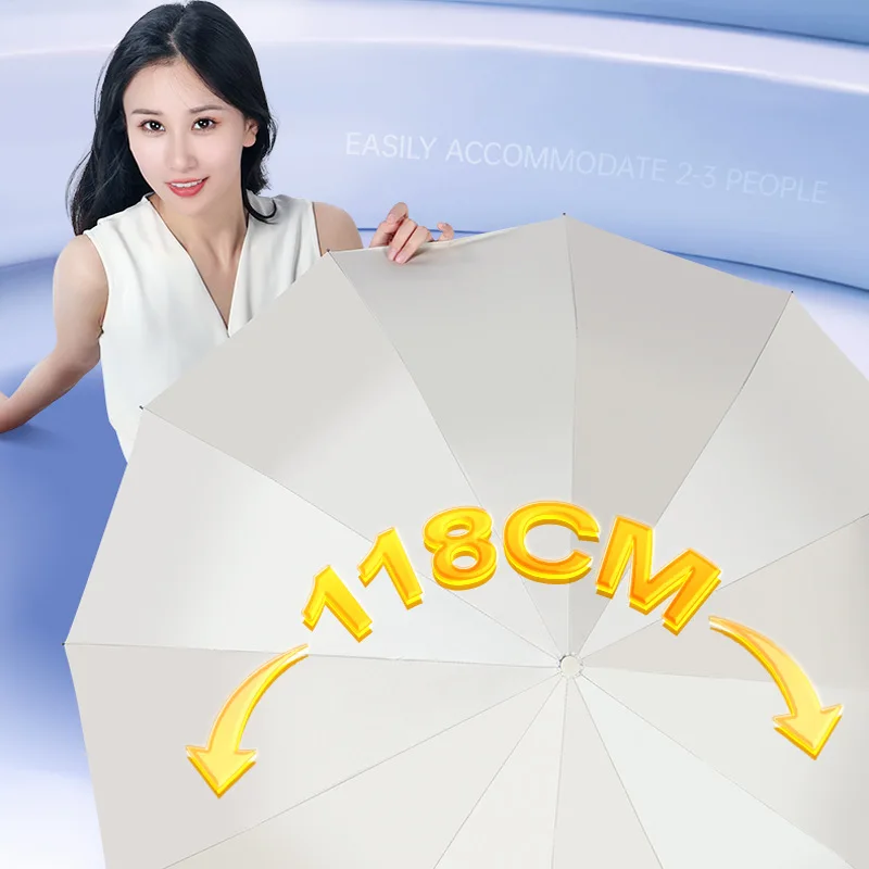 

Luxury Compact Sun Umbrella for Women Large UV Protection Auto Open/Close Folding Parasol Waterproof Windproof Travel Umbrella
