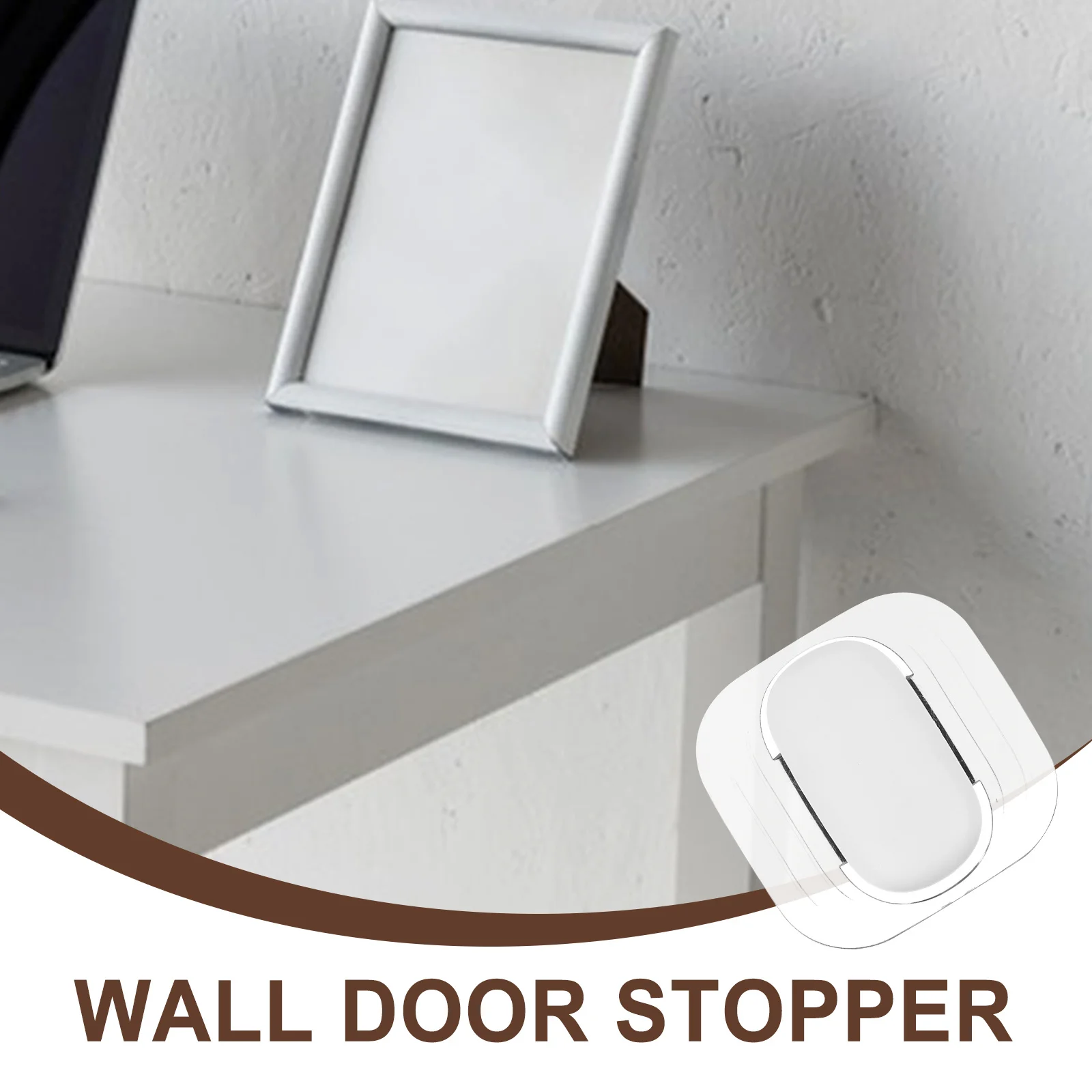 

3Pcs Silicone Door Stopper Wall Protector - Heavy Duty No Drill Peel and Stick Bumper for Door Handle Furniture Impact