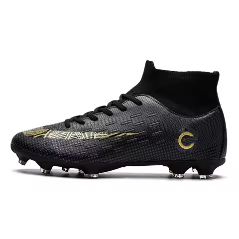 Men Football Boots Cleats Professional Kids TF/FG Indoor Society Ultralight Sneaker Soccer Shoes Resistant Casual Football Shoes