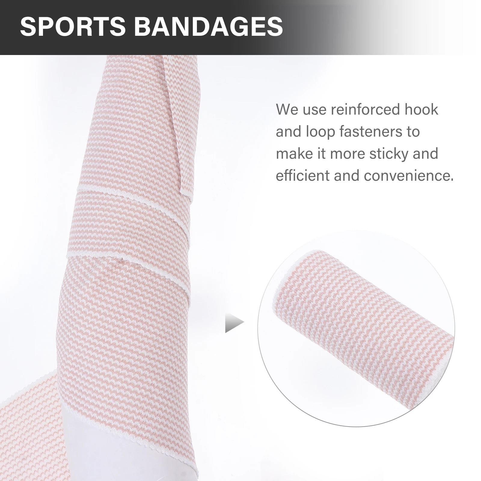 

2Pcs Strong Self-Adhesive Elastic Bandage Compression Magic Tape High Elastic Support for Sports Injuries