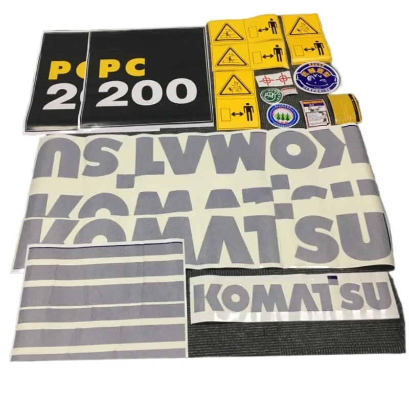 For Komatsu PC200 PC210 PC220 PC350 PC400 PC450 PC7-8 Stickers for Entire Excavator Accessories Sign Sticker