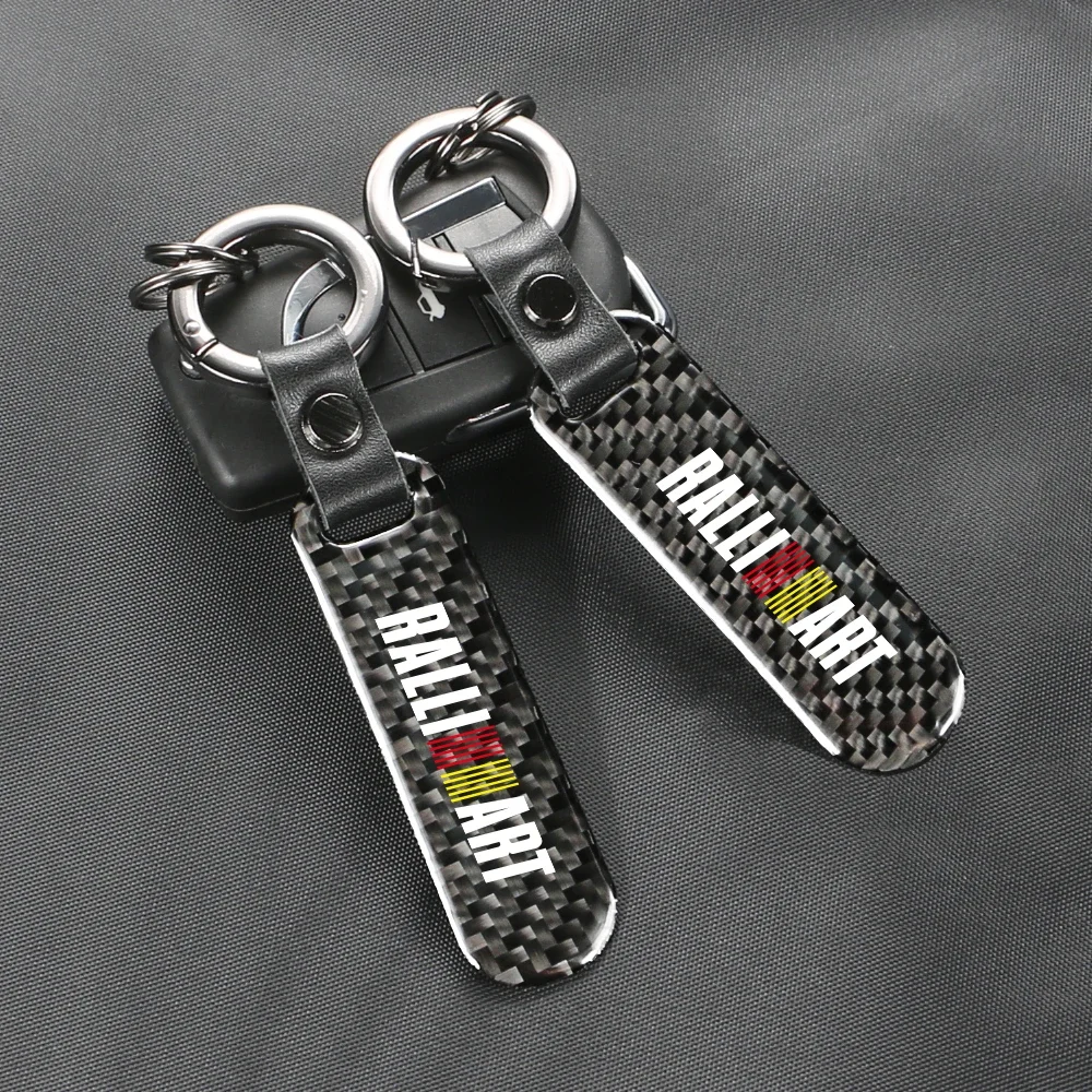 For Mitsubishi Ralliart 2010 2022 Lancer Ralli Art 9 10 Asx Car Keychain Key Chain Keyring Trinket Pendant Holder Accessories