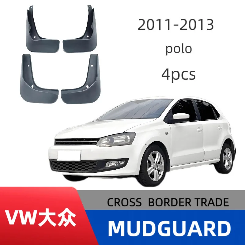 

Mudguards For Volkswagen Polo 2011-2013 Mud Flaps Mudflap Front Rear Fender Anti-splash Mudguards Guard Splash Car Accessories