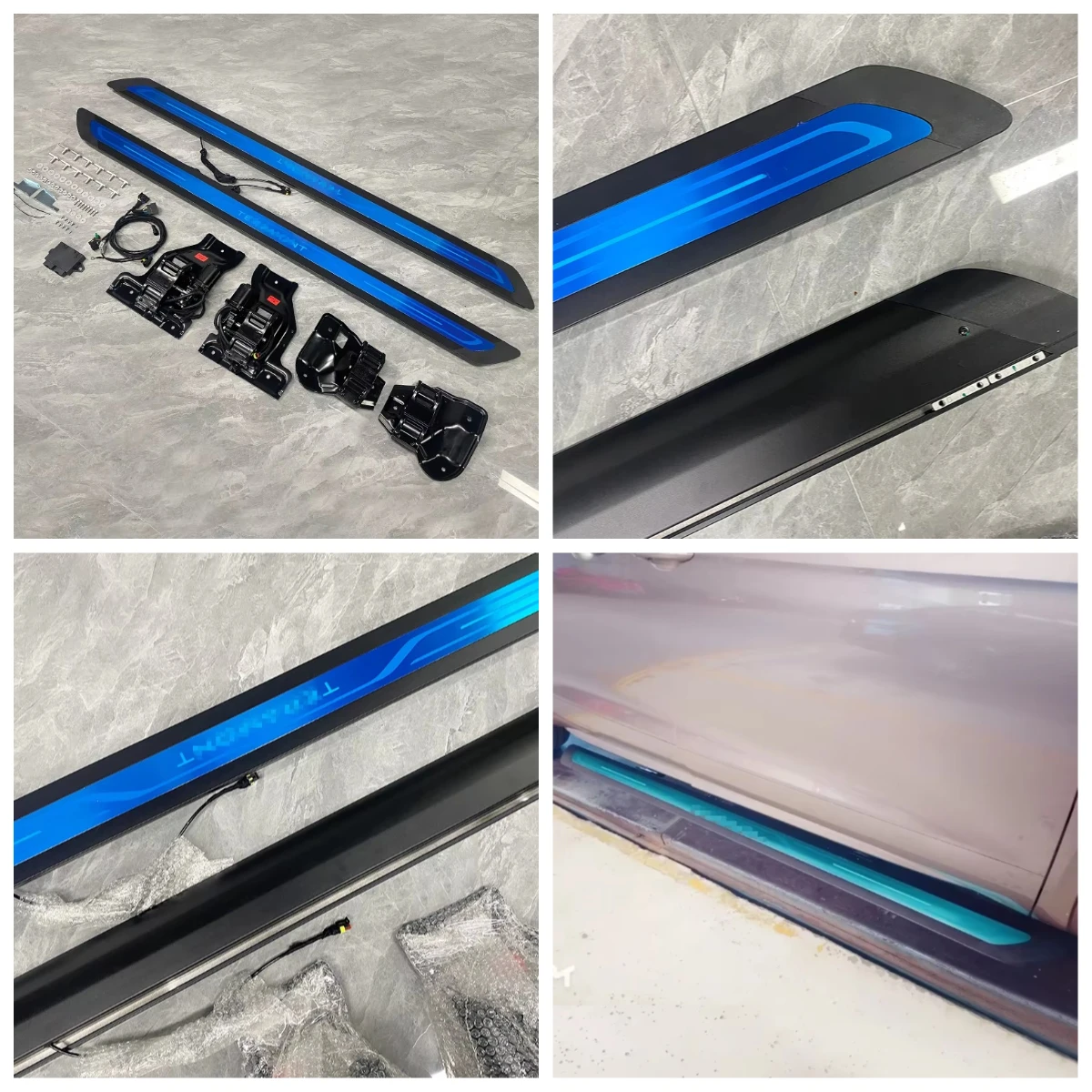 

STLF Automatic Electric Power Side Step Running Board Neon LED Lights For Mercedess-Benzs GLC 300L 2022-2024