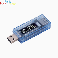 USB Current & Voltage Capacity Tester, Double Meter LCD Display, Charger Capacity Tester, Mobile Power Bank Tester, Battery Test