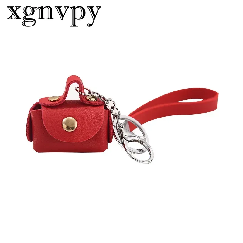 Xgnvpy-pu porta-moedas de couro, pequeno ornamento de armazenamento, pingente criativo chaveiro, estilo europeu e americano, pequenos presentes, novos