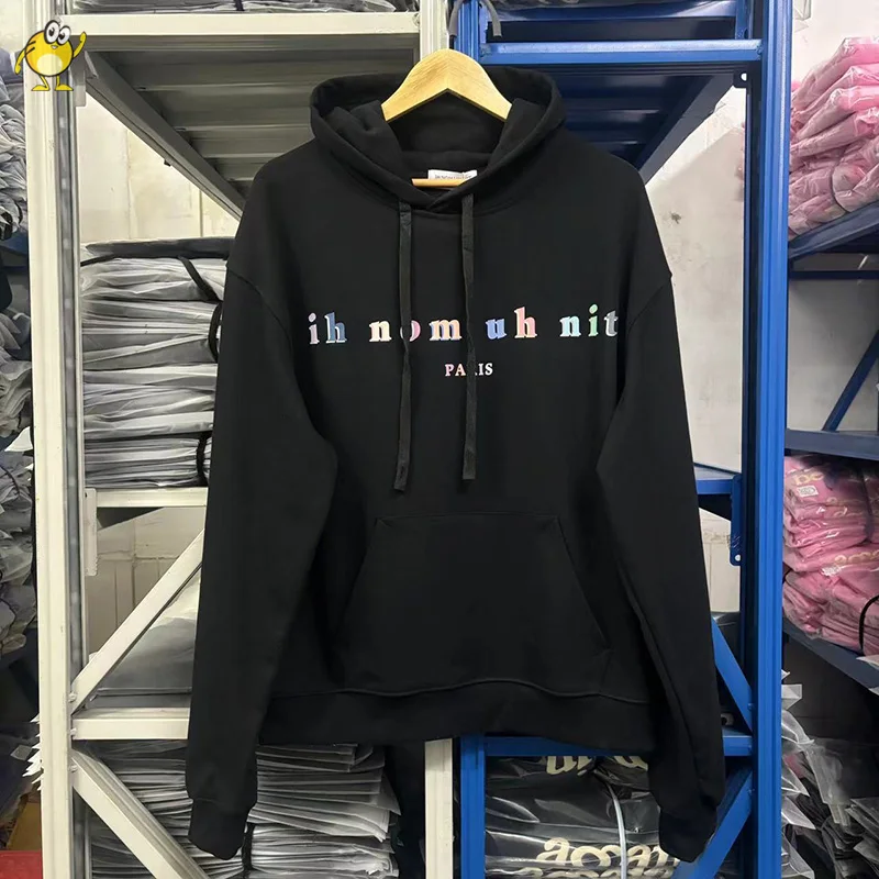 

2024FW IH NOM UH NIT Hoodies Hooded Pullovers Cotton Casual Couple Fashion Sweatshirts Men Woman Oversized High Street