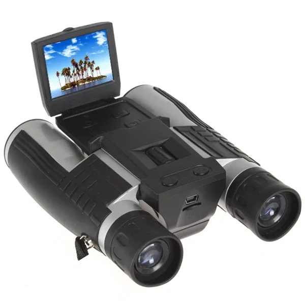 long focus 12*32 digital binocular camera, digital video recorder telescope camera