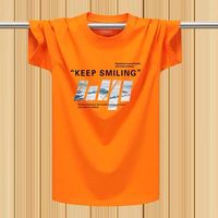 Summer Streetwear Mens Clothing Casual Men's T-Shirt Tops Orange Tee O-Neck Short Sleeve Teenagers Sportswear Tshirt for Men