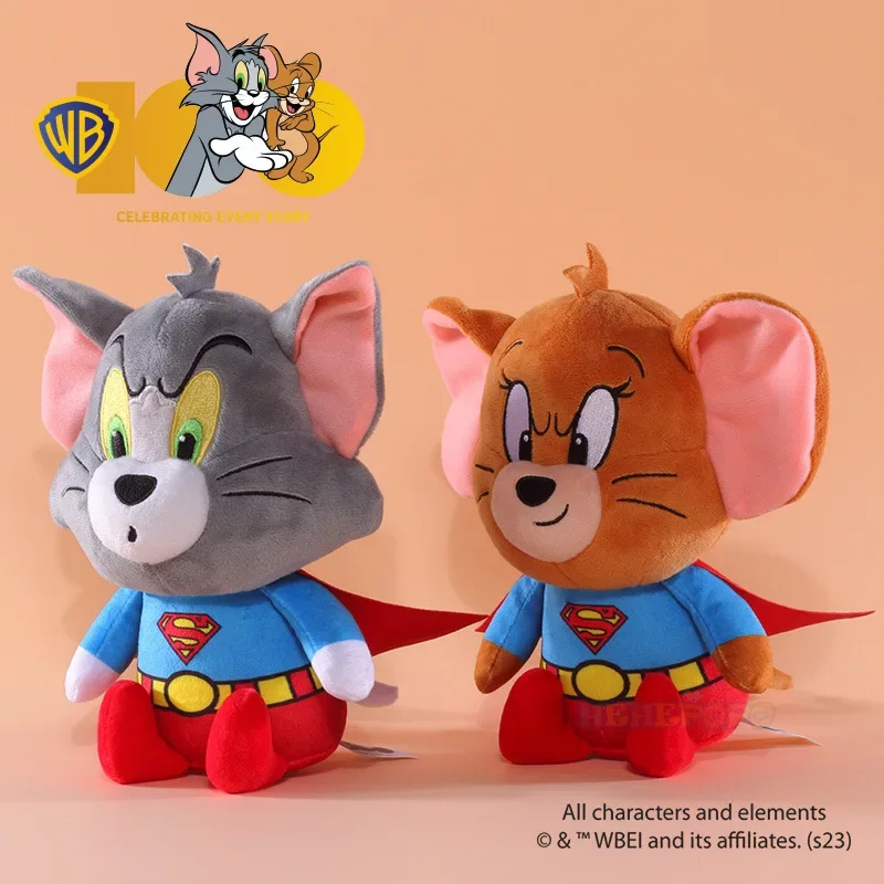 

20cm Super Tom and Jerry Plush Toy Warner 100th Anniversary Edition Soft Stuffed Animal Doll Birthday Gift