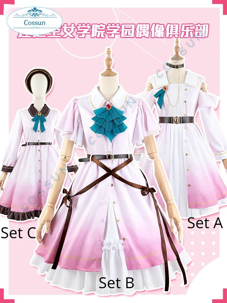 

LoveLive Dream Believers Murano Sayaka/Yugiri Tsuzuri/Hinoshita Kaho /Otomune Kozue /Osawa Cosplay Costume Halloween Women Dress