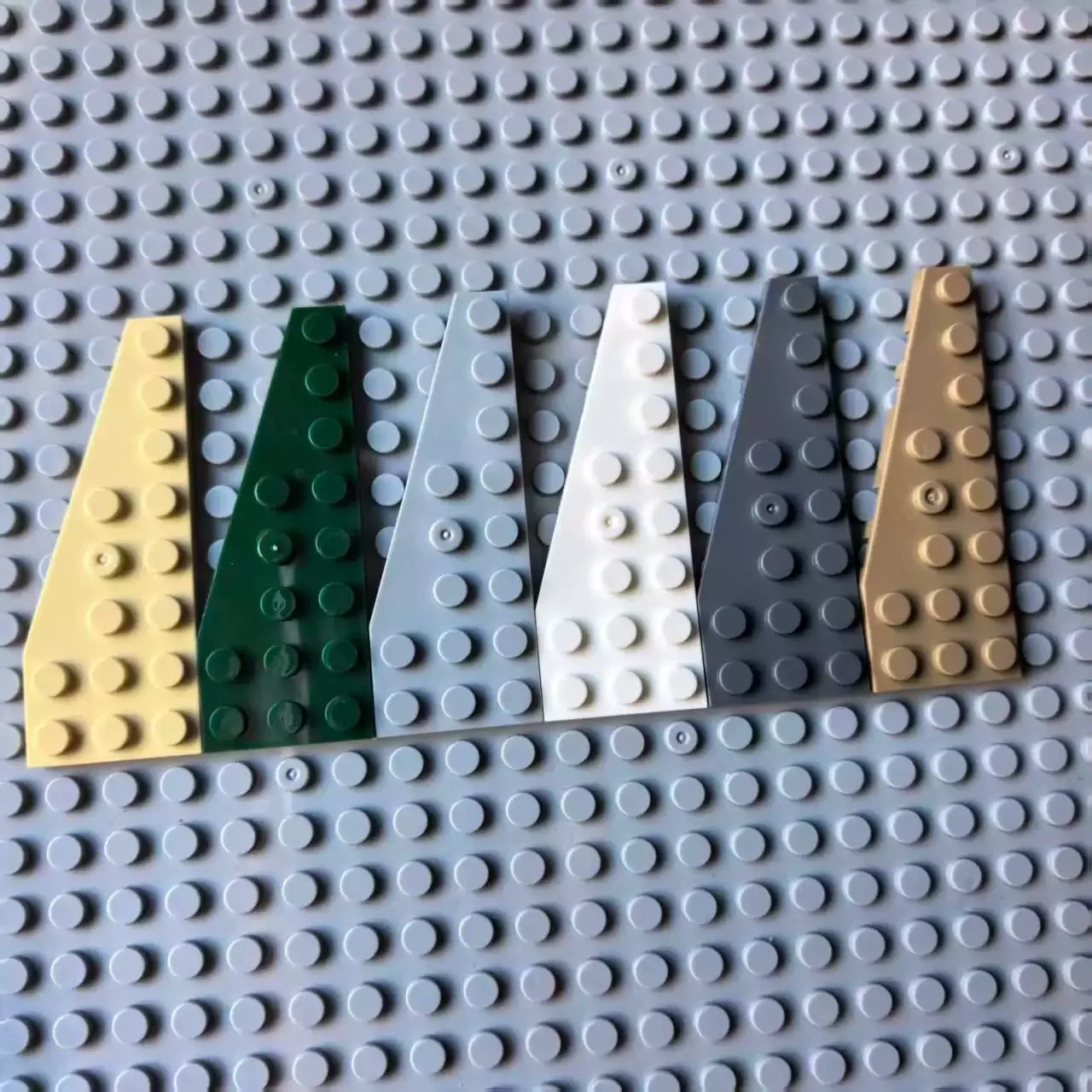 10PCS MOC Building block spare parts 48205 48208 4x6 wedge board left and right, 47397 47398 12x3 50304 50305 3x8 custom DIY toy