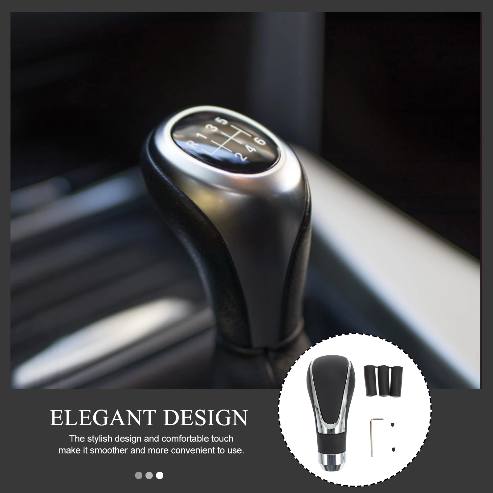 

Ultra Soft Microfiber Car Gear Shift Head Stylish Durable Non-Slip Shift Knob For Vehicle Modification Accessories