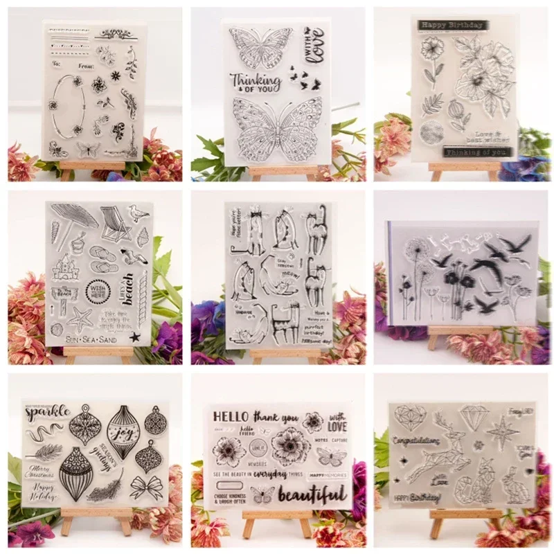 Clear Stamps, Scrapbooking Stamp Rubber Stamps for Card Making DIY Scrapbooking Making