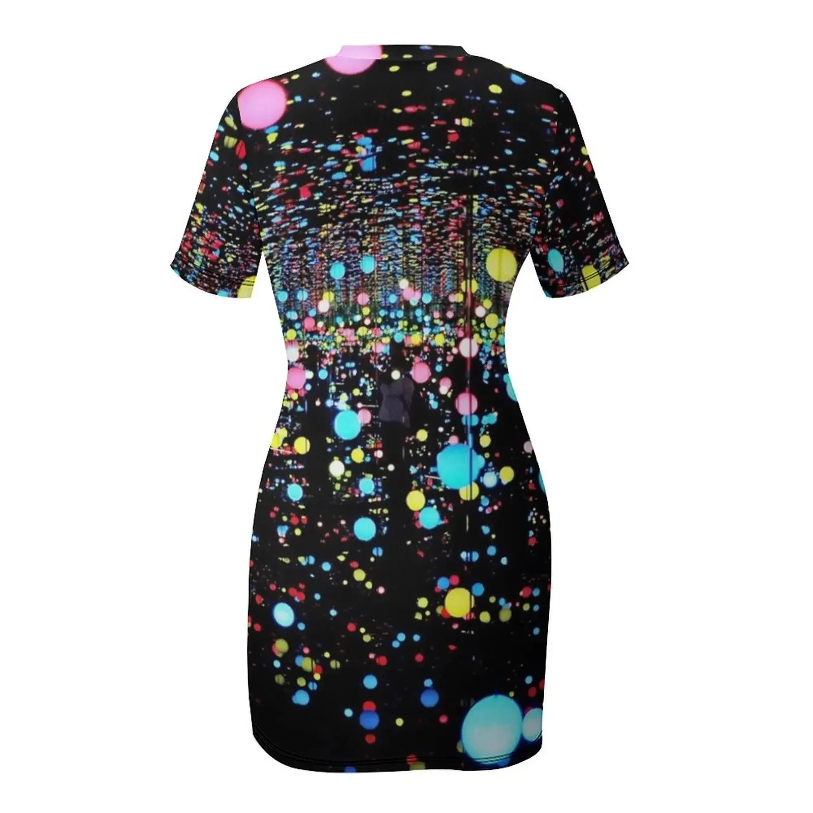 抽象的な半袖ドレス レディース服 夏 2025 新作 レディースドレス 女性用ドレス プロムドレス