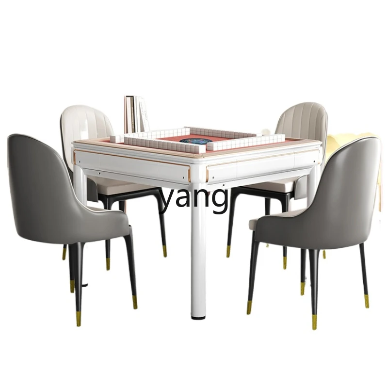 CX Automatic Household Dining Table Dual-Use Mahjong Table Electric Four-Port Mute Machine Linen Table