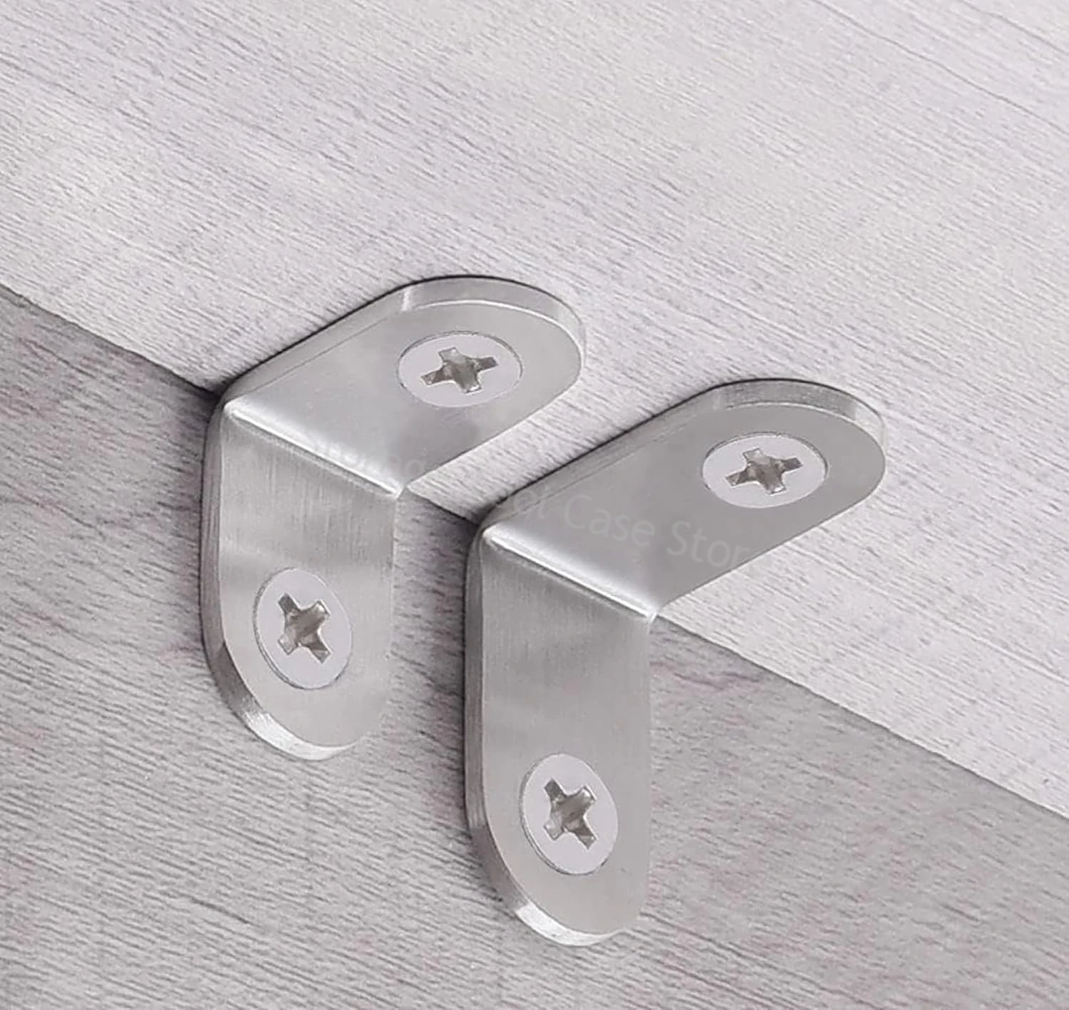 

L Shaped Corner Brackets 90 Degree Right Angle Stainless Steel Corner Brace for Wood Furniture Bedframe Cabinet Accessories