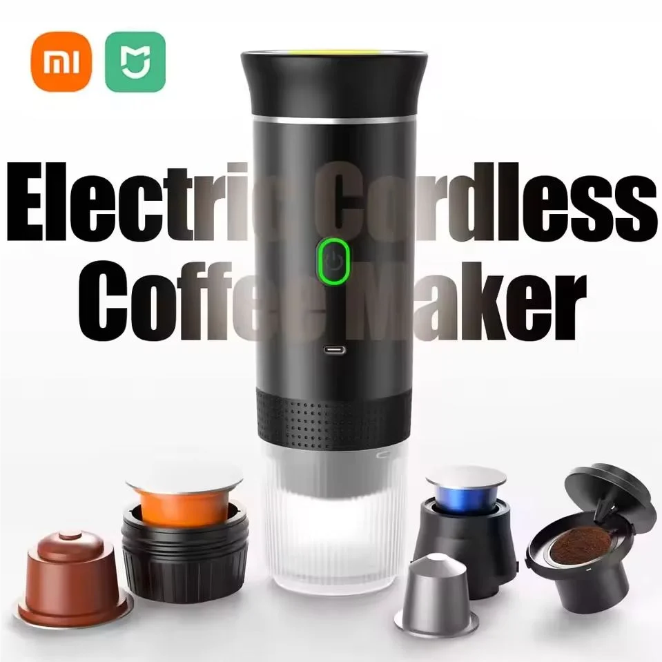 

XIAOMI Electric Coffee Making Machine Wireless Type-C Rechargeable 3 in 1 Portable Coffee Makers Multiple Modes Household Travel